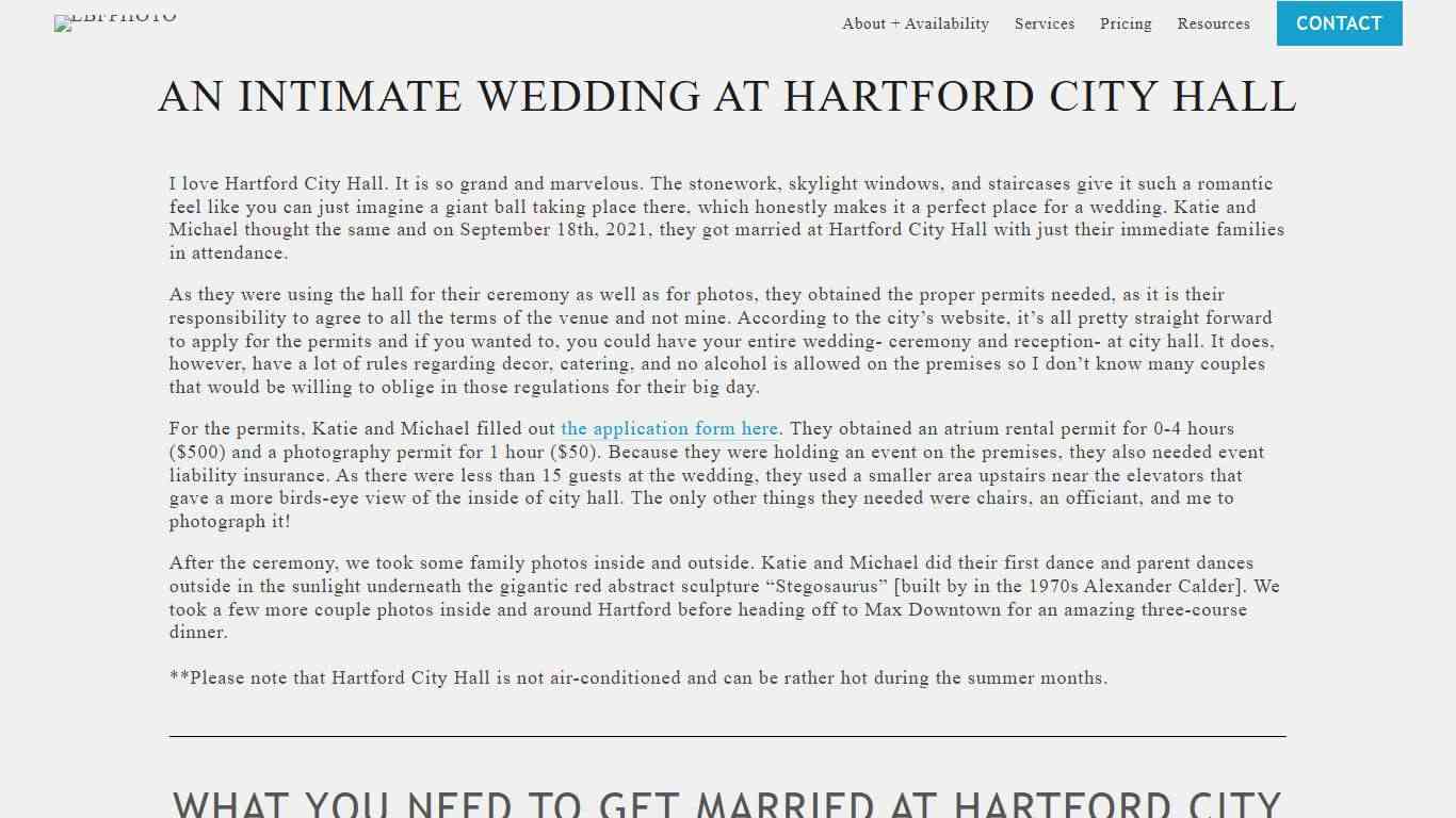 What's Needed to Elope At Hartford City Hall — LBFPHOTO