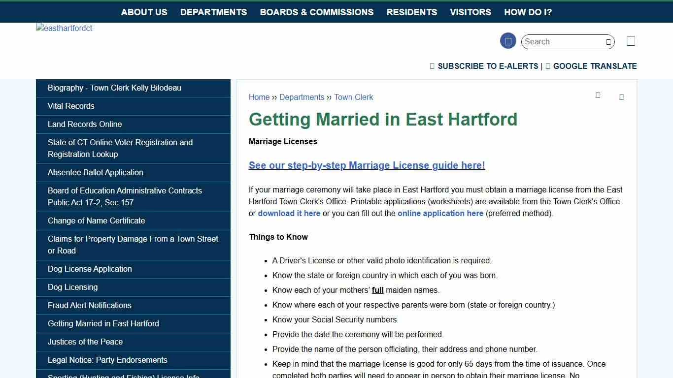 Getting Married in East Hartford | easthartfordct